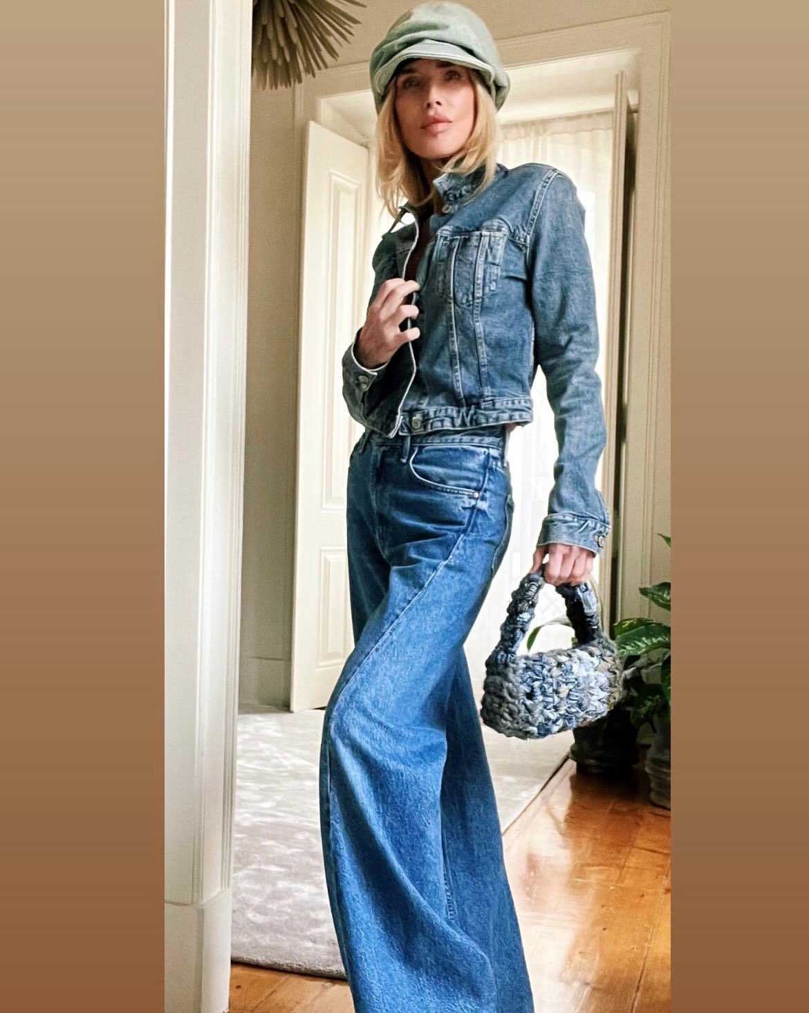 Mixed Denim Bag