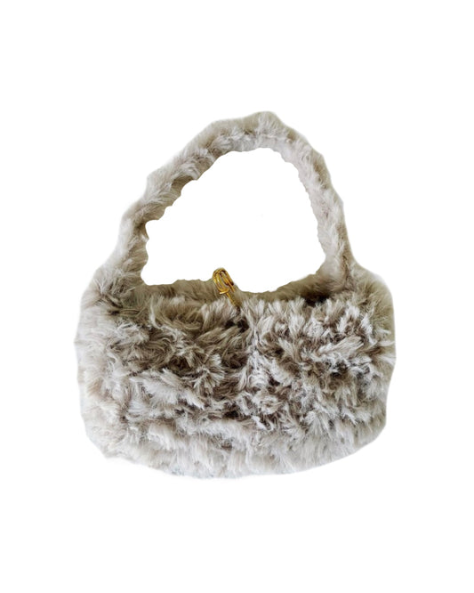 Lavender Fur Handbag