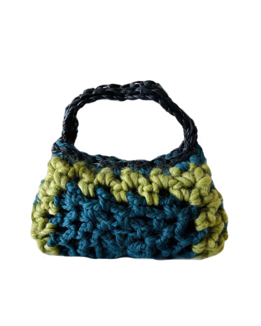 Navy And Avocado Handbag