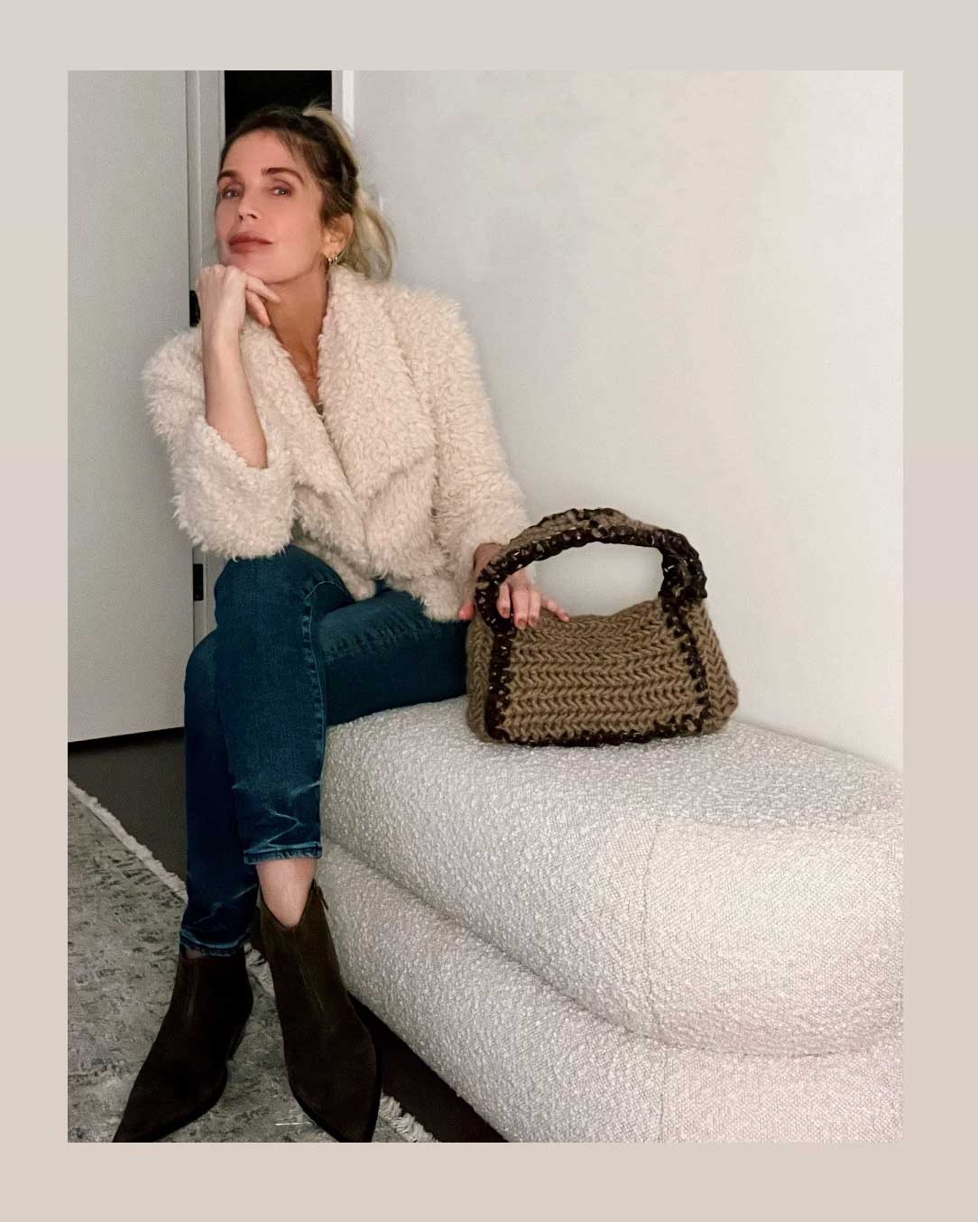 Taupe Cashmere Bag