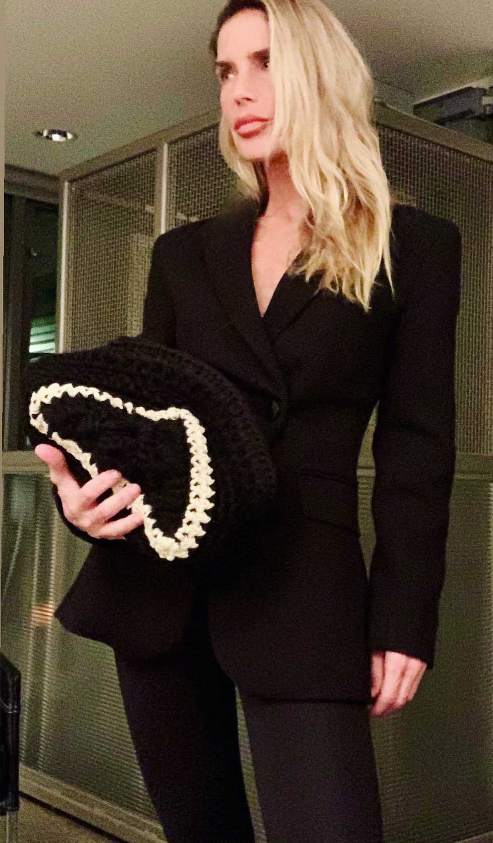 Large Black Clutch