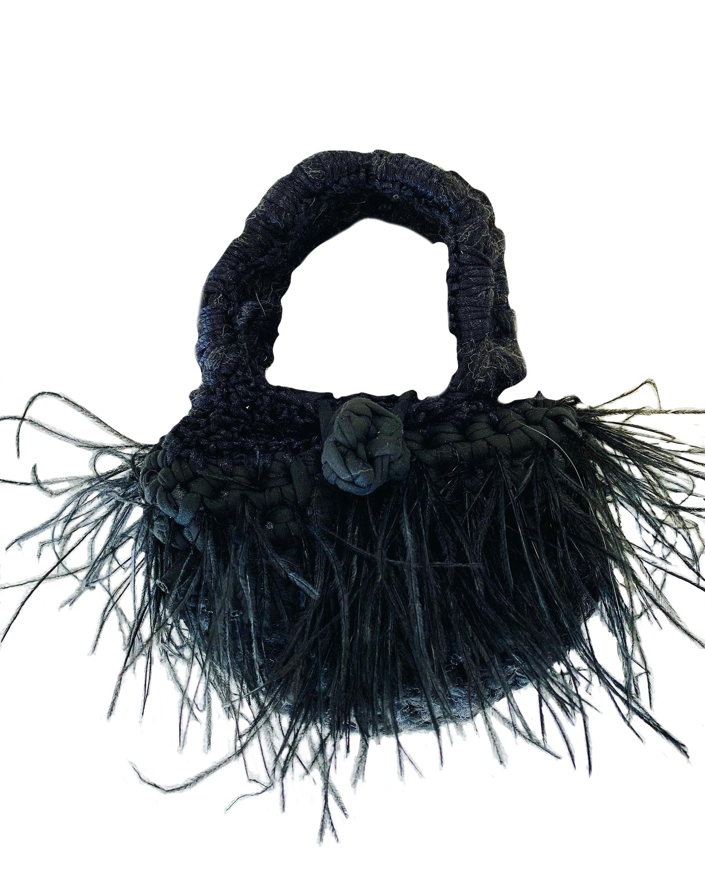 Ostrich Feather Handbag