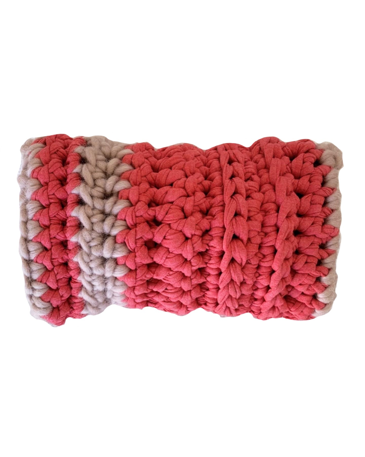 Coral and Cloud Clutch