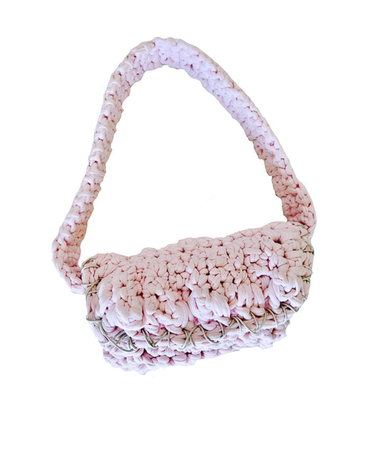 Textured Pink Handbag