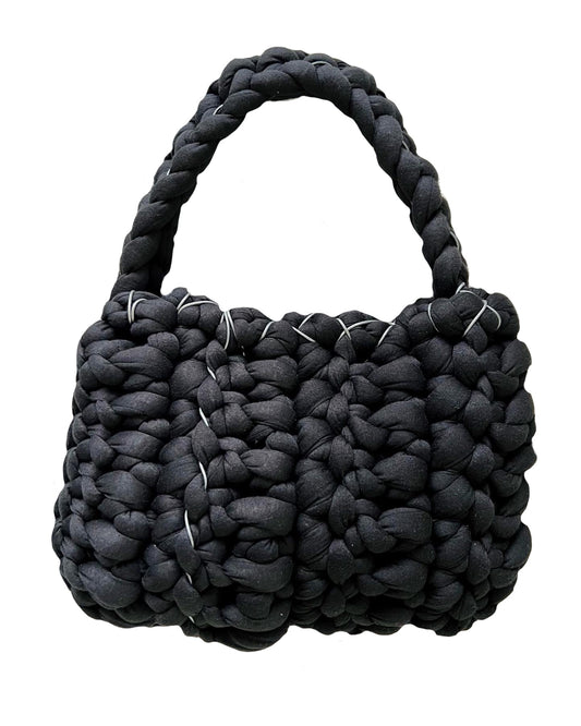 Chunky Black Shoulder Bag