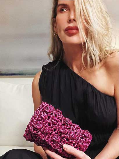 Petite Fuchsia Clutch