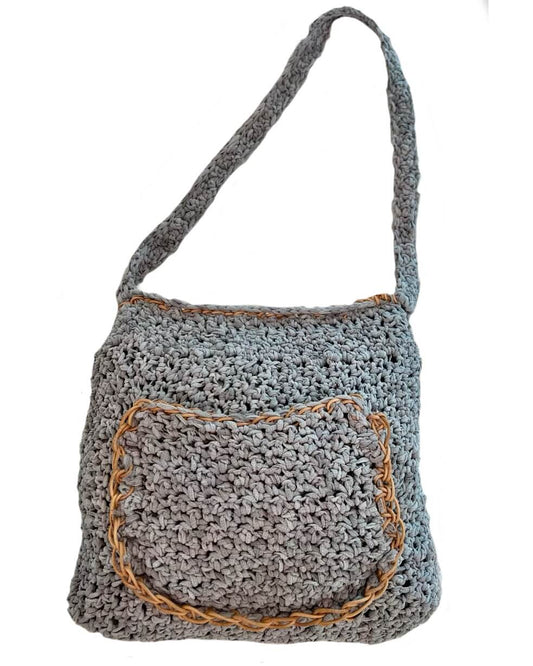 Gray Suede Crossbody