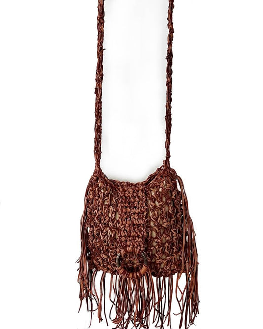 Suede Fringe Crossbody