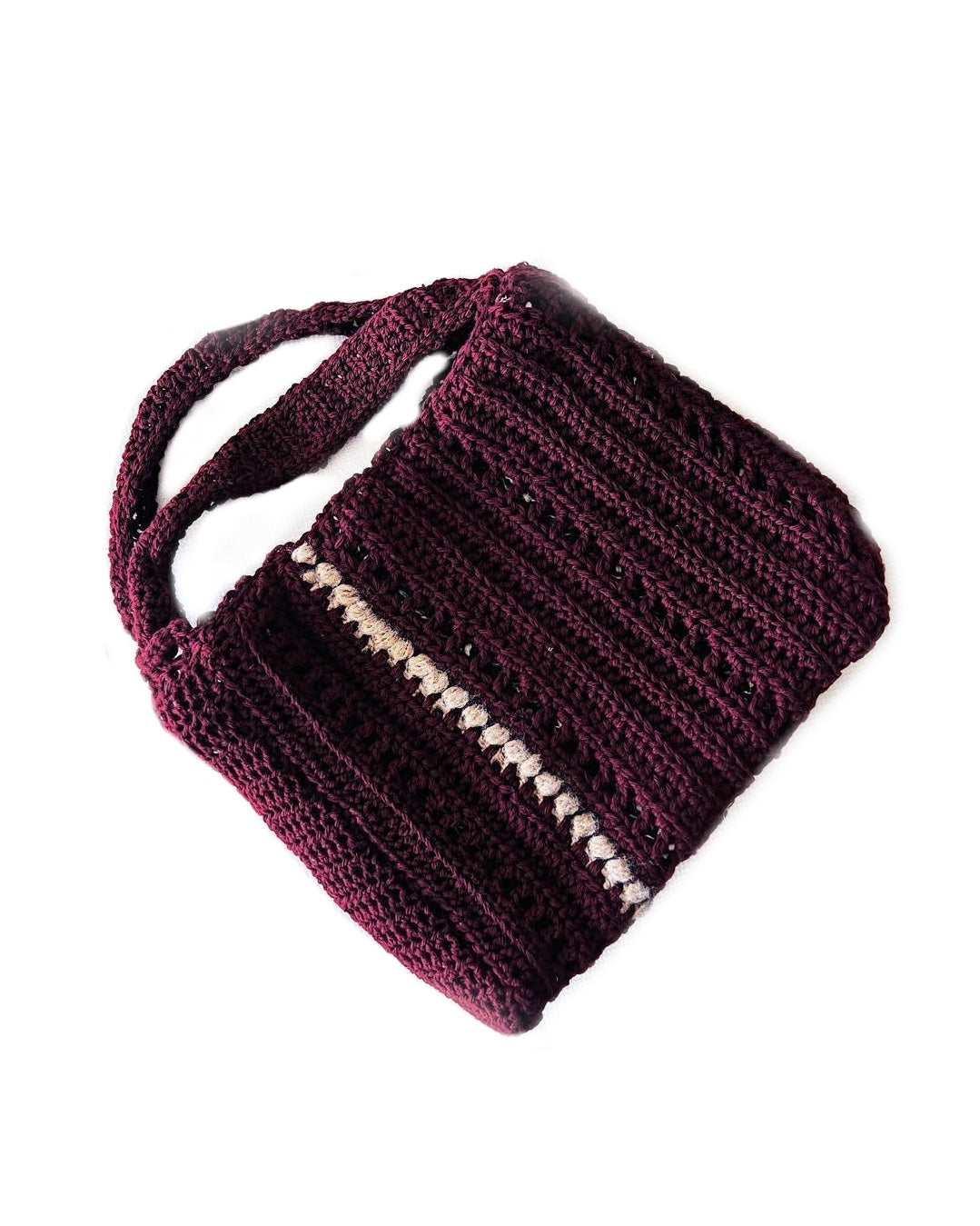 Deep Wine Sweater Tote