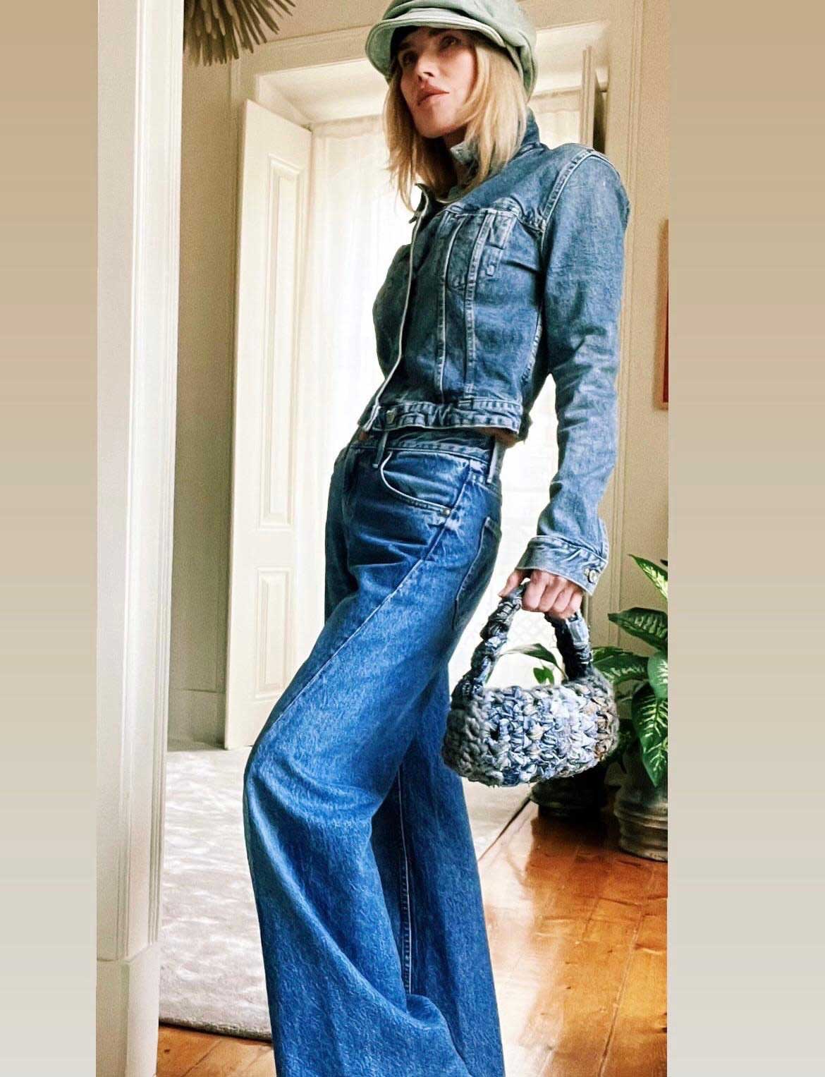 Mixed Denim Bag