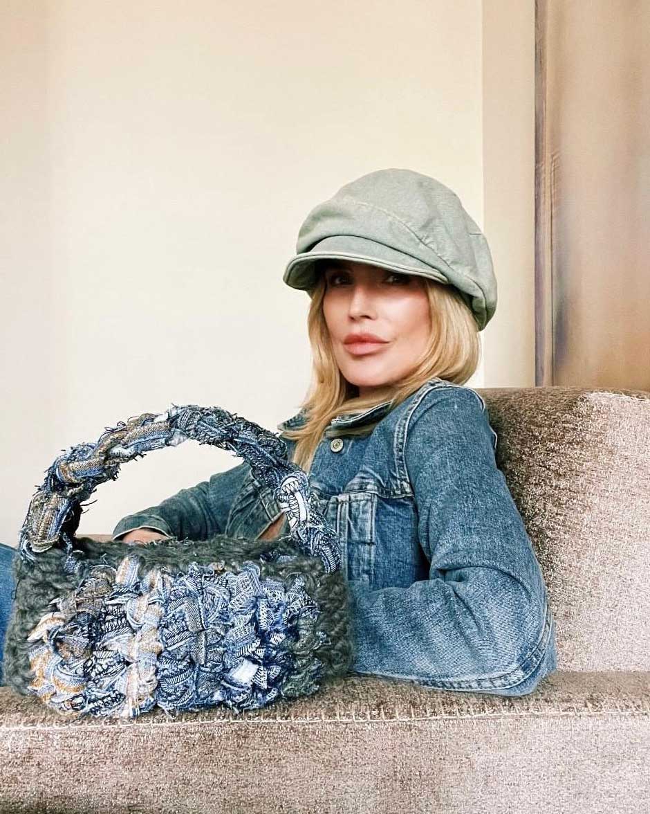 Mixed Denim Bag