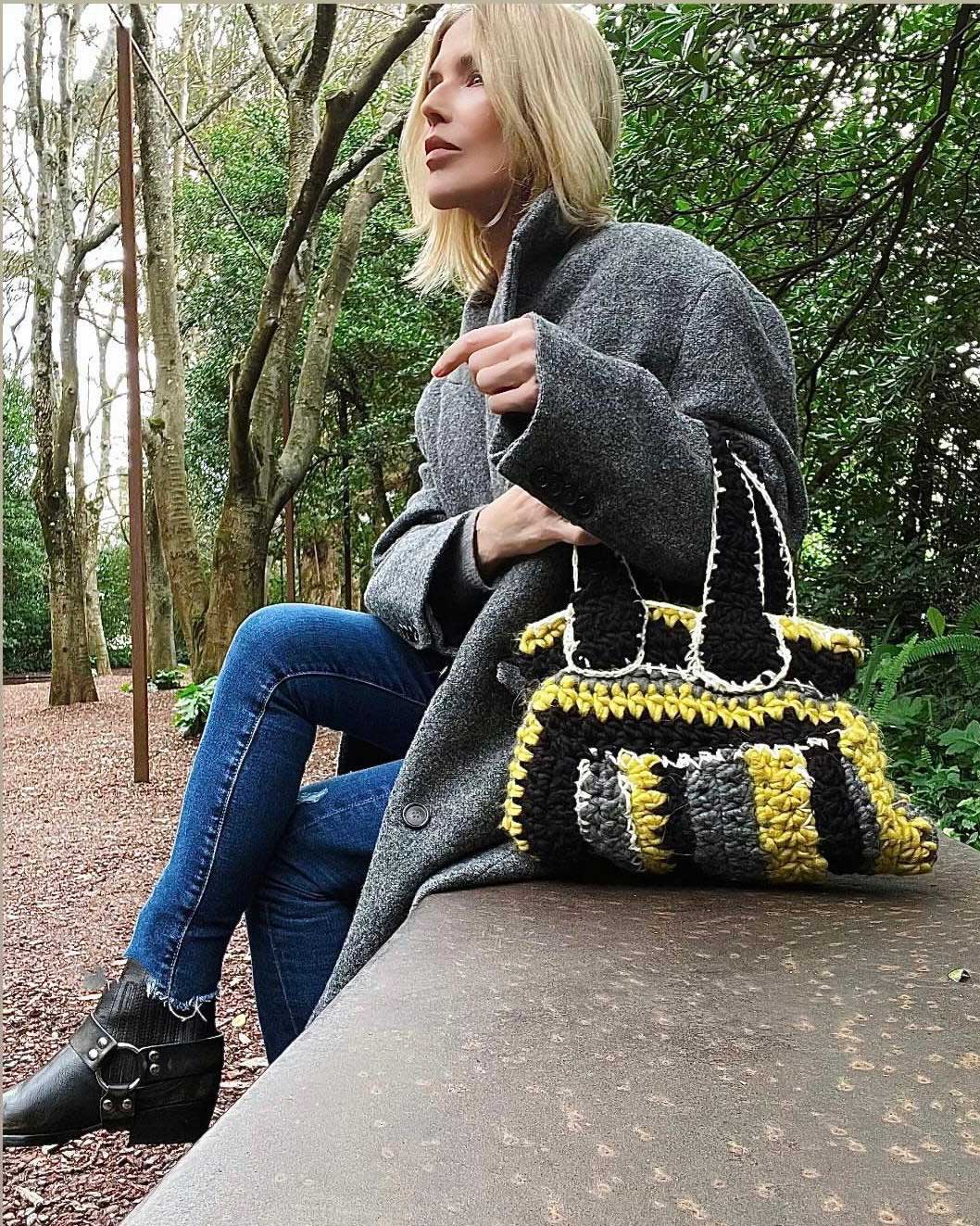 Multi Yellow Medium Bag
