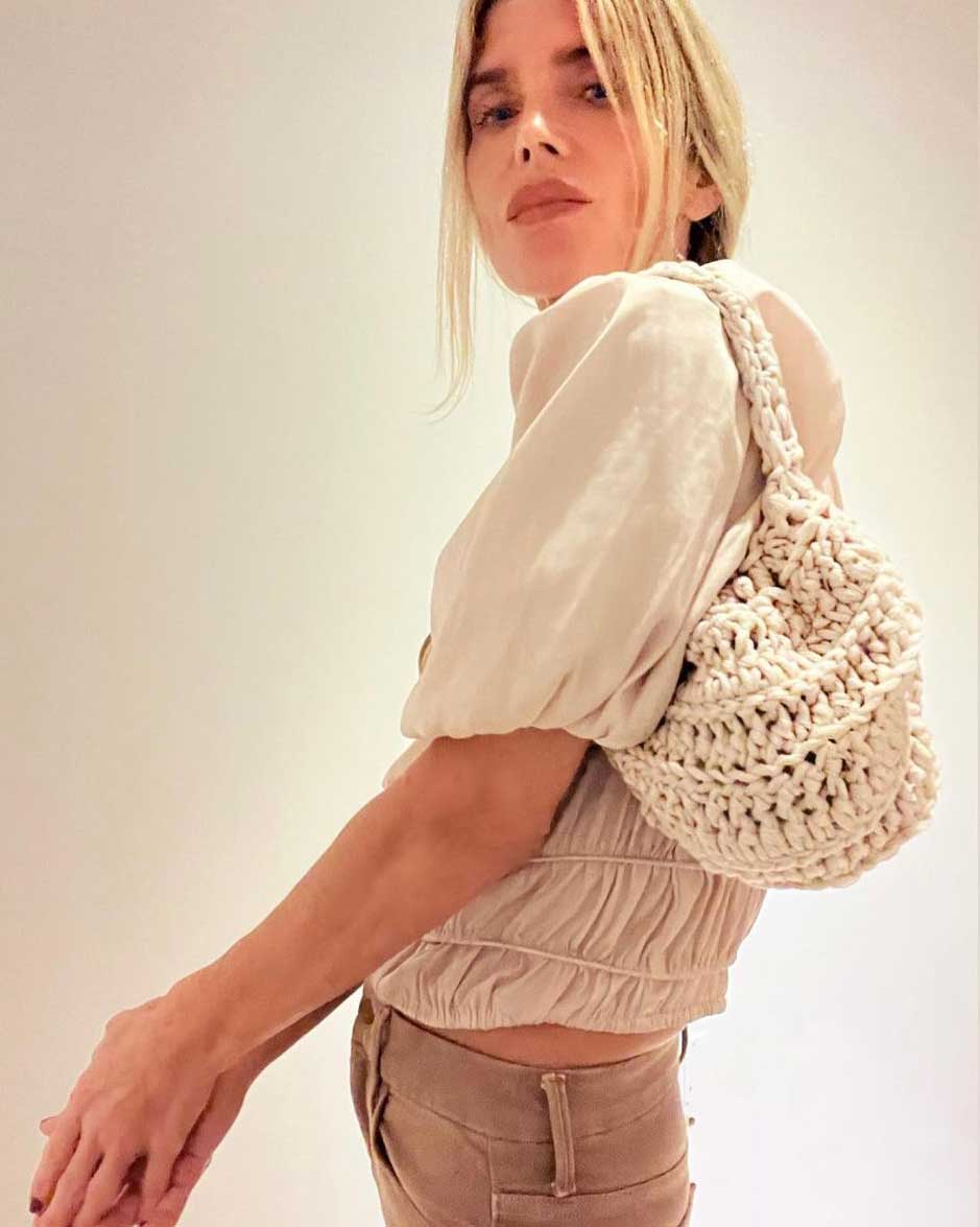 Ivory Mini Hobo Bag