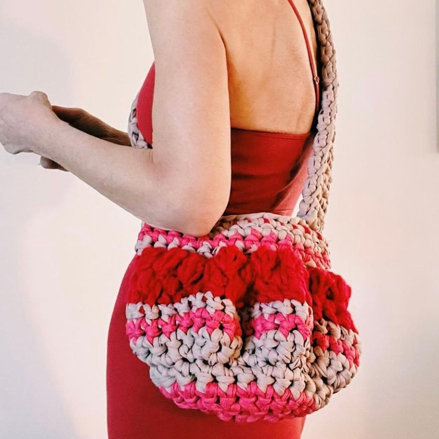 Red Bucket Bag